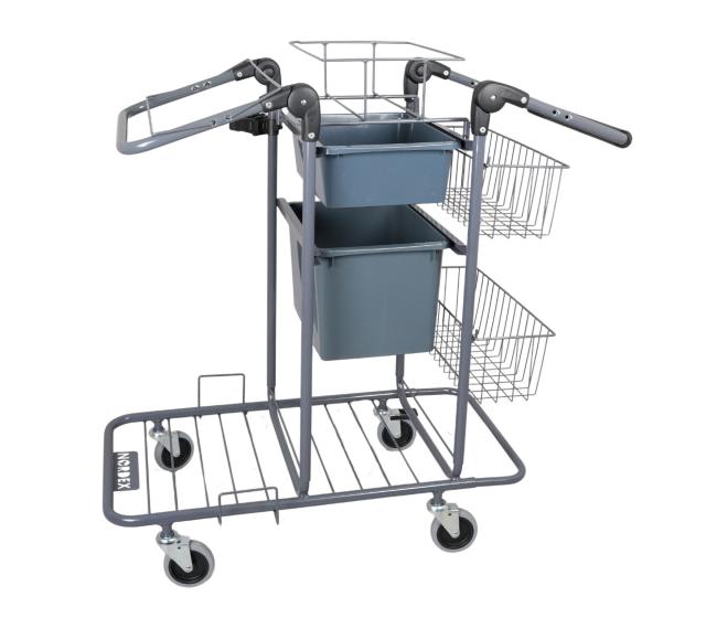 [62600651] Svabbvagn Robust med rostfri press och 15 l hink